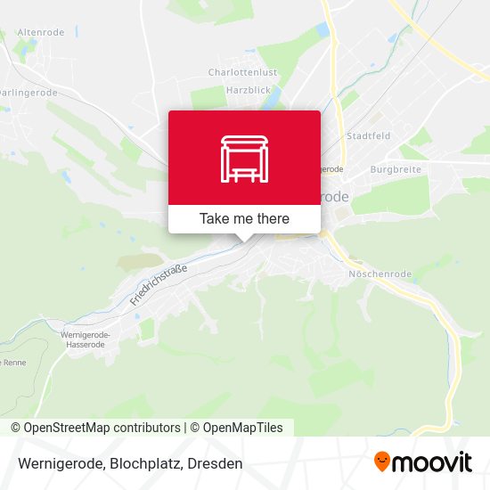 Карта Wernigerode, Blochplatz