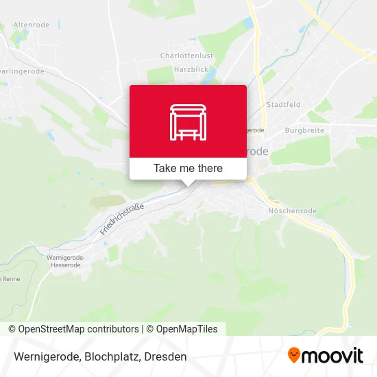 Карта Wernigerode, Blochplatz