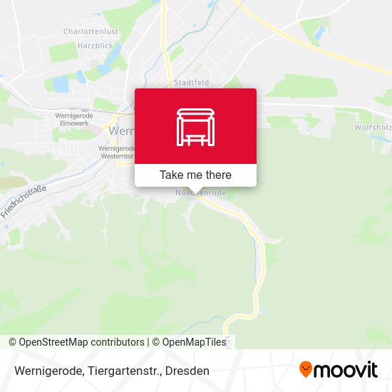 Карта Wernigerode, Tiergartenstr.