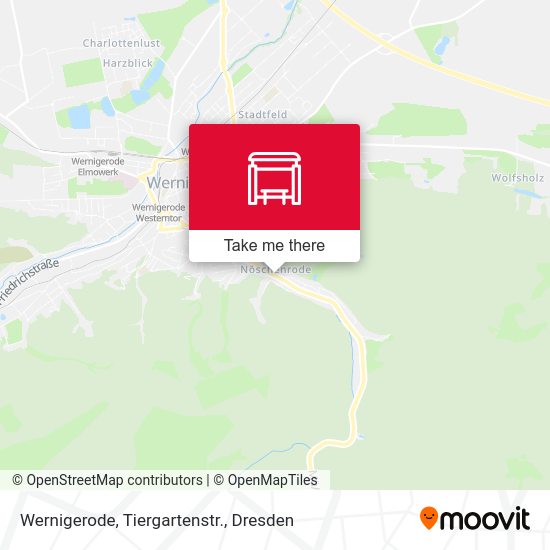 Карта Wernigerode, Tiergartenstr.