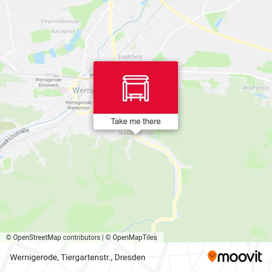 Карта Wernigerode, Tiergartenstr.