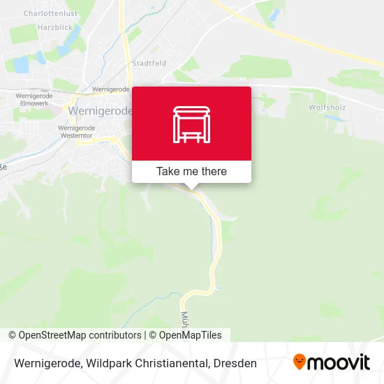 Карта Wernigerode, Wildpark Christianental