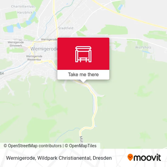 Карта Wernigerode, Wildpark Christianental