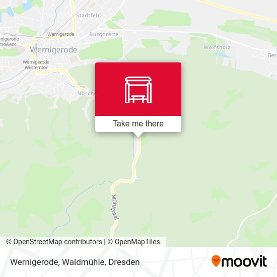Карта Wernigerode, Waldmühle