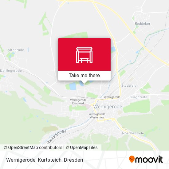Карта Wernigerode, Kurtsteich