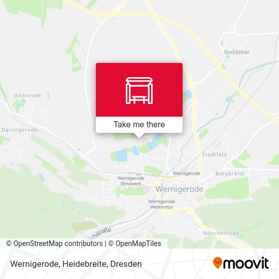 Карта Wernigerode, Heidebreite