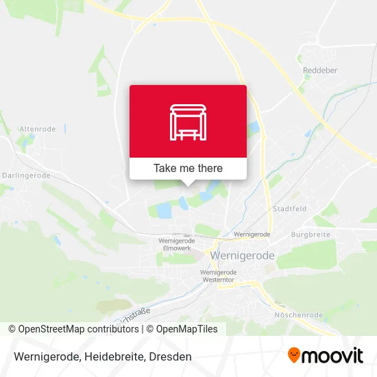 Карта Wernigerode, Heidebreite