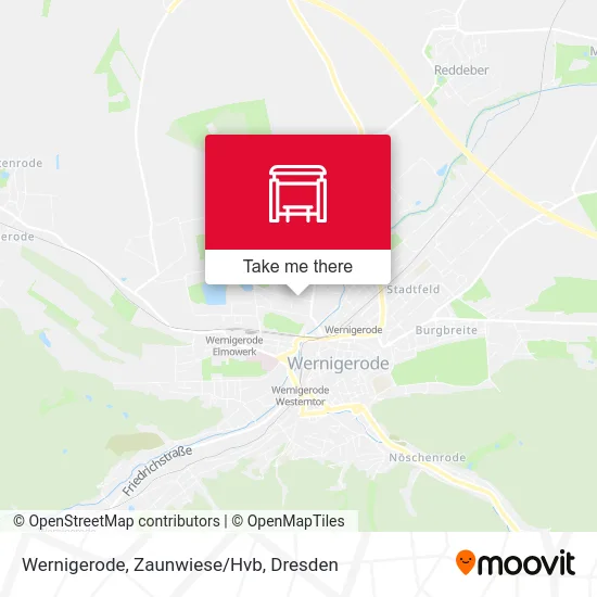 Карта Wernigerode, Zaunwiese/Hvb
