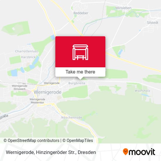 Карта Wernigerode, Hinzingeröder Str.