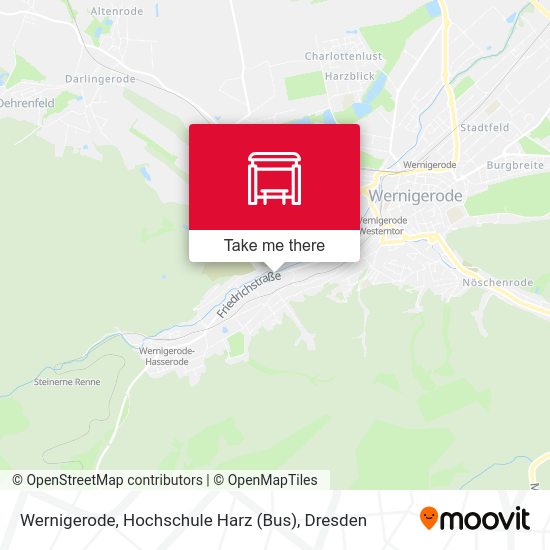 Карта Wernigerode, Hochschule Harz (Bus)