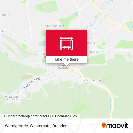Карта Wernigerode, Westernstr.