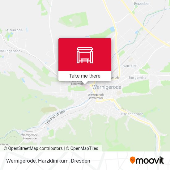 Карта Wernigerode, Harzklinikum