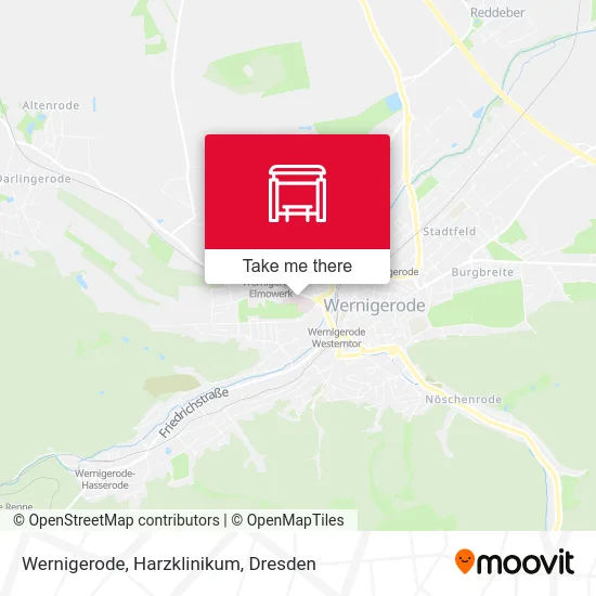 Карта Wernigerode, Harzklinikum