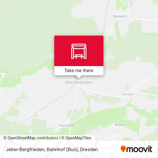 Карта Jeber-Bergfrieden, Bahnhof (Bus)