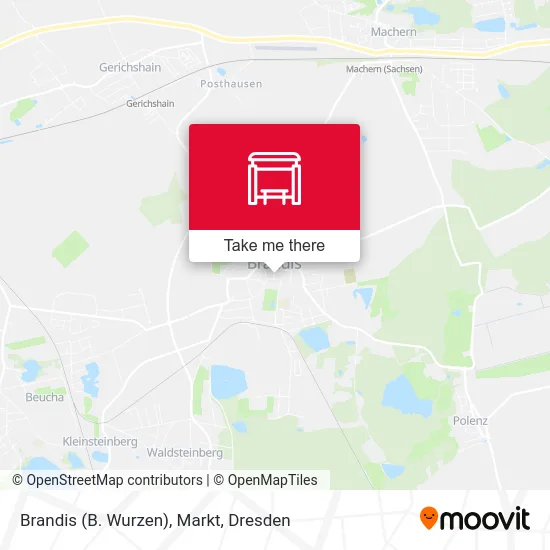 Карта Brandis (B. Wurzen), Markt