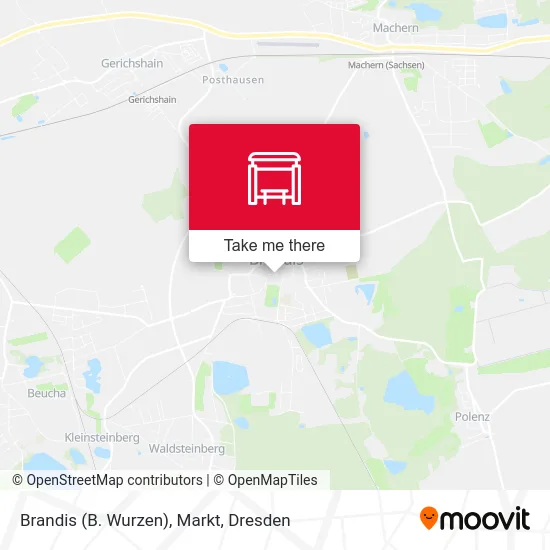 Карта Brandis (B. Wurzen), Markt