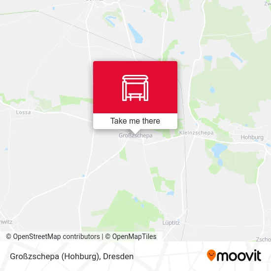 Карта Großzschepa (Hohburg)