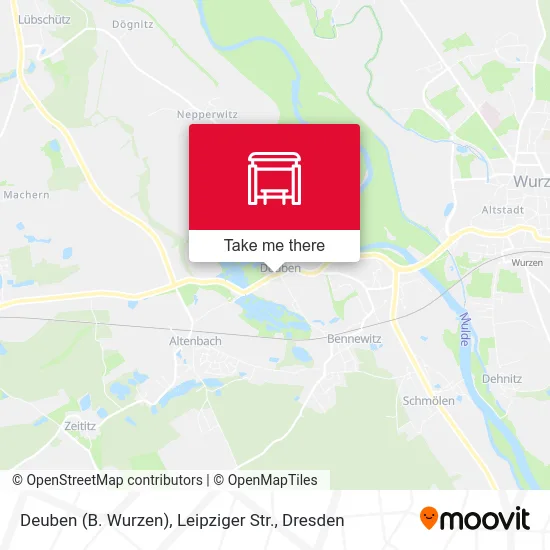 Карта Deuben (B. Wurzen), Leipziger Str.