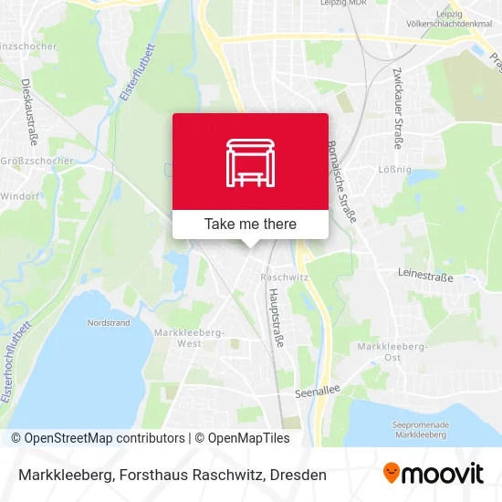 Карта Markkleeberg, Forsthaus Raschwitz