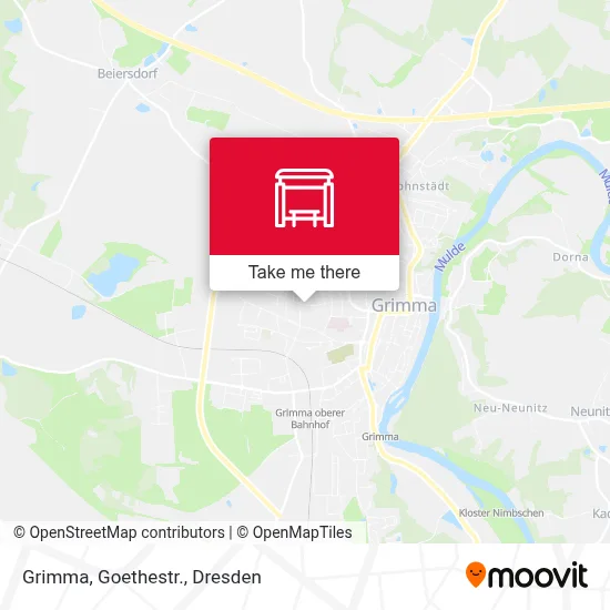 Grimma, Goethestr. map