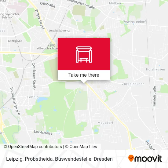 Карта Leipzig, Probstheida, Buswendestelle