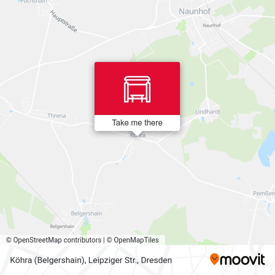 Карта Köhra (Belgershain), Leipziger Str.