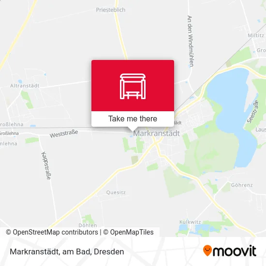 Карта Markranstädt, am Bad