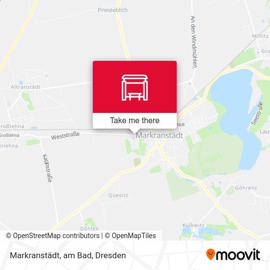 Карта Markranstädt, am Bad