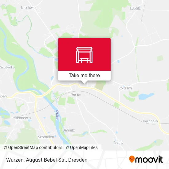 Карта Wurzen, August-Bebel-Str.