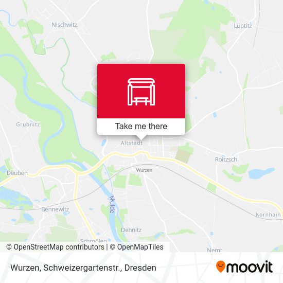 Карта Wurzen, Schweizergartenstr.