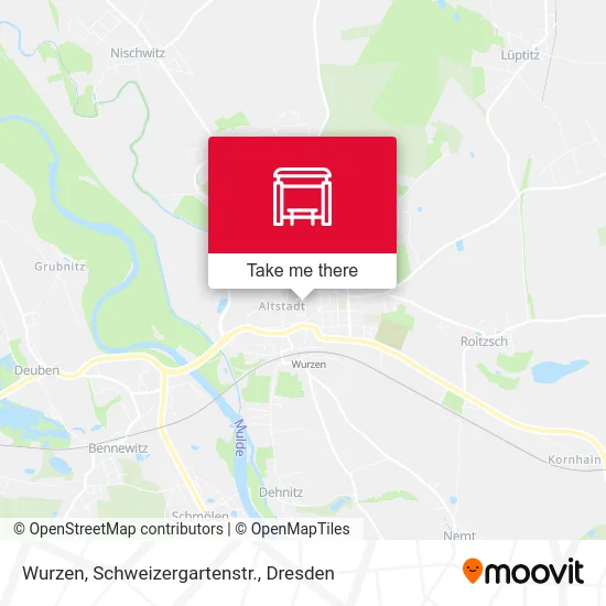 Карта Wurzen, Schweizergartenstr.