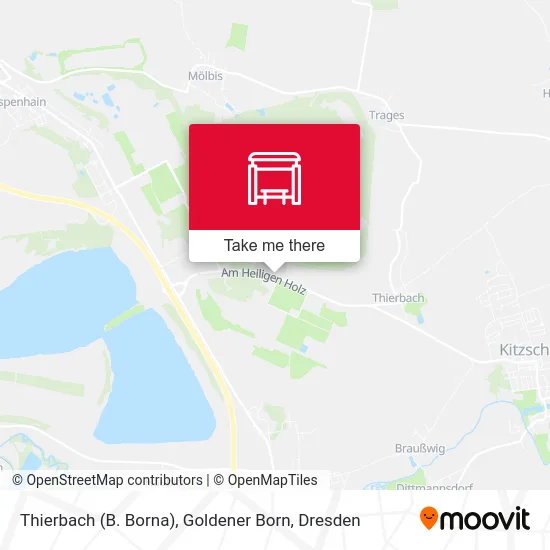 Карта Thierbach (B. Borna), Goldener Born