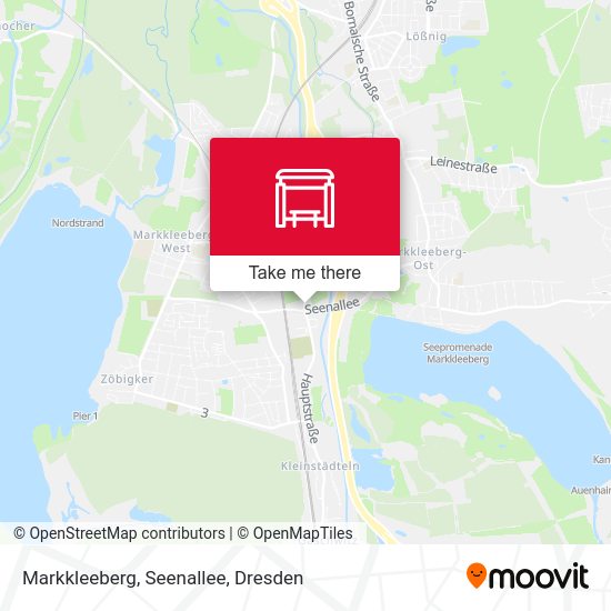 Карта Markkleeberg, Seenallee