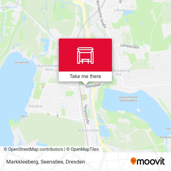 Карта Markkleeberg, Seenallee