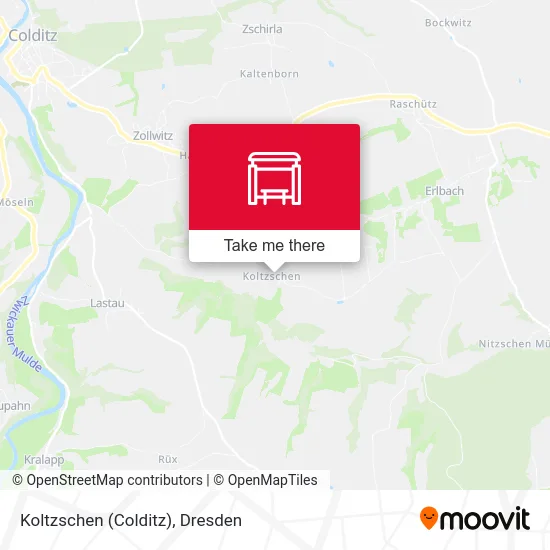 Карта Koltzschen (Colditz)