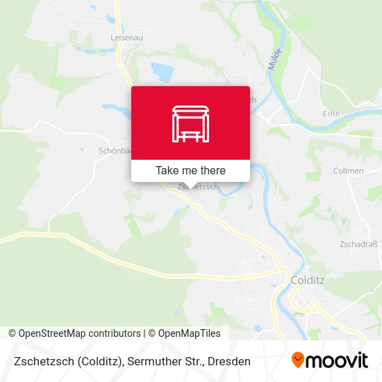 Zschetzsch (Colditz), Sermuther Str. map
