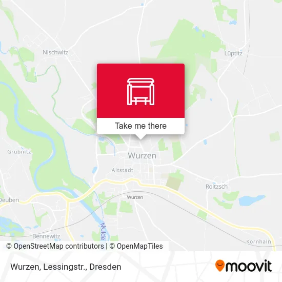 Карта Wurzen, Lessingstr.