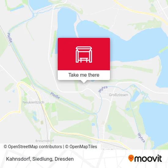 Карта Kahnsdorf, Siedlung