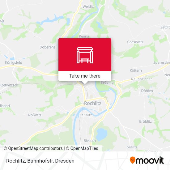 Карта Rochlitz, Bahnhofstr