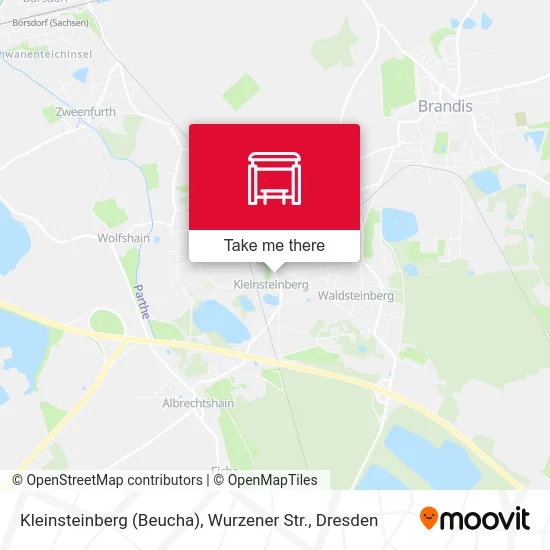 Карта Kleinsteinberg (Beucha), Wurzener Str.