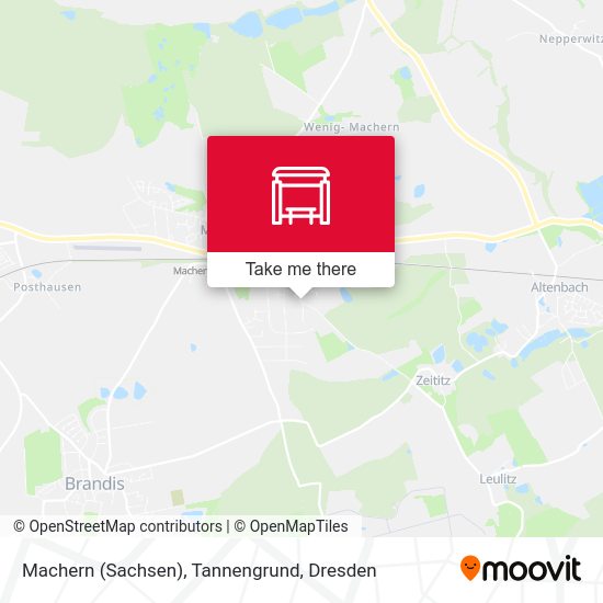 Карта Machern (Sachsen), Tannengrund