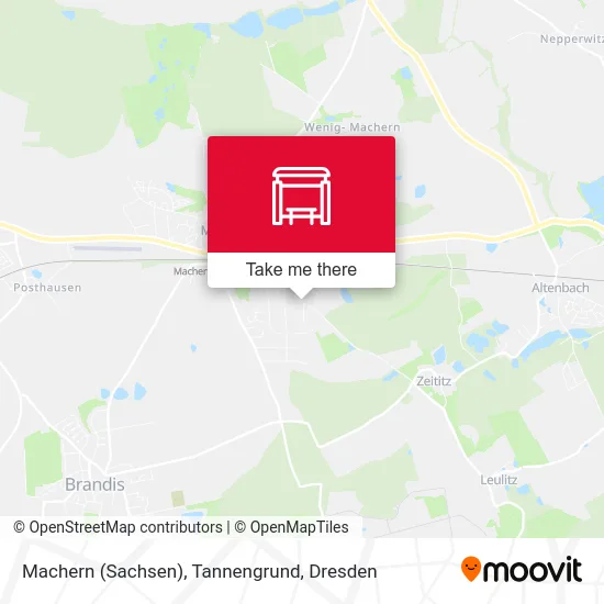 Карта Machern (Sachsen), Tannengrund