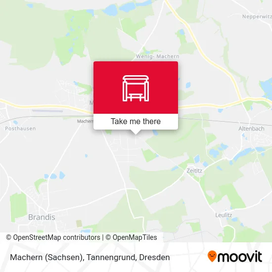 Карта Machern (Sachsen), Tannengrund