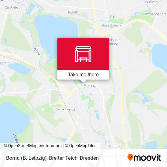 Карта Borna (B. Leipzig), Breiter Teich