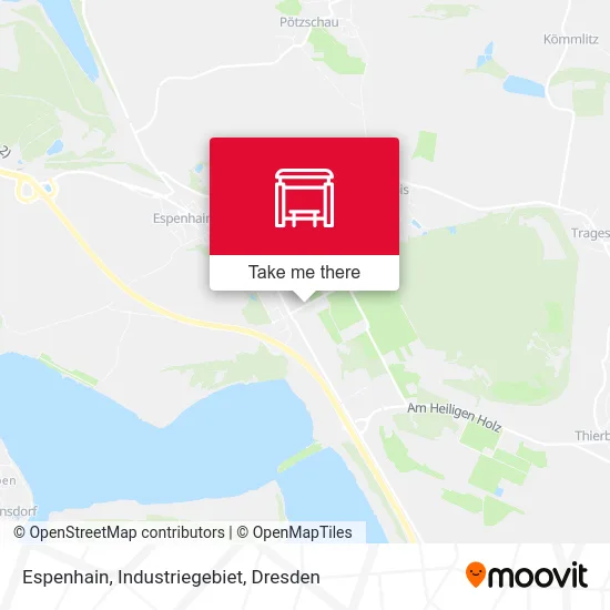 Карта Espenhain, Industriegebiet