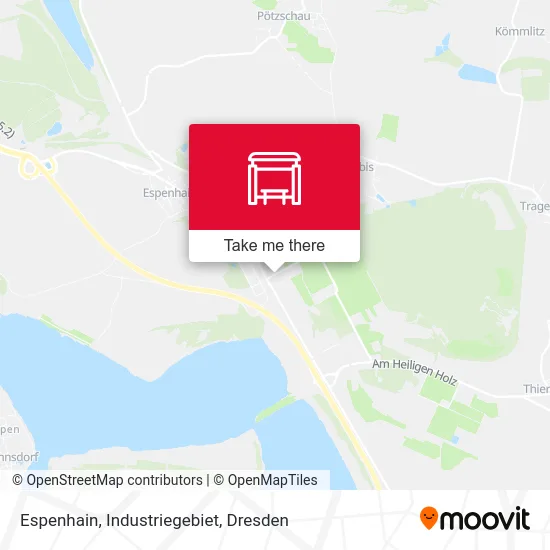 Карта Espenhain, Industriegebiet