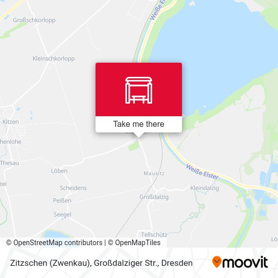 Карта Zitzschen (Zwenkau), Großdalziger Str.