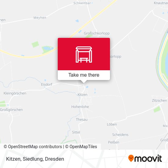 Карта Kitzen, Siedlung