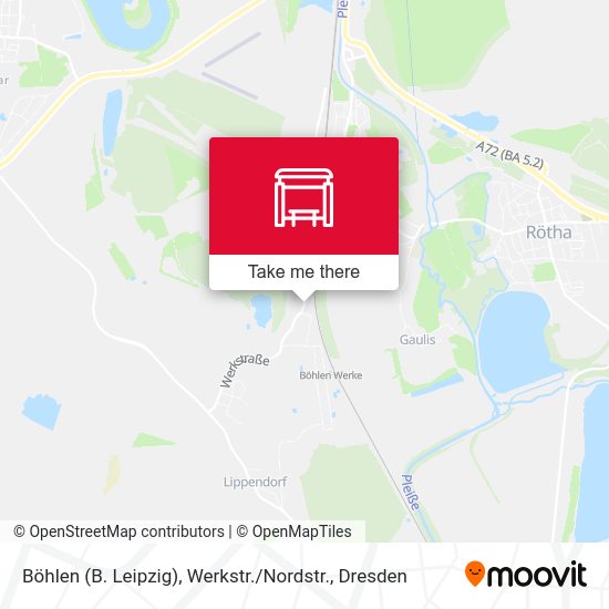Карта Böhlen (B. Leipzig), Werkstr. / Nordstr.