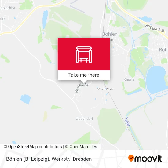 Карта Böhlen (B. Leipzig), Werkstr.